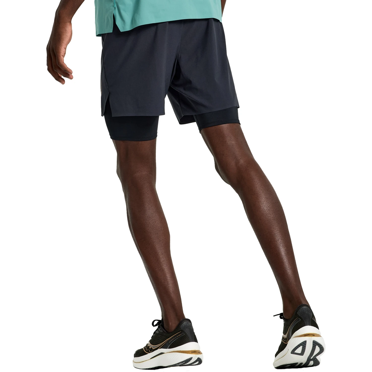 Saucony Pinnacle 5" 2-in-1 Shorts - Black 4 Saucony Pinnacle 5" 2-in-1 Shorts - Black - Image 4