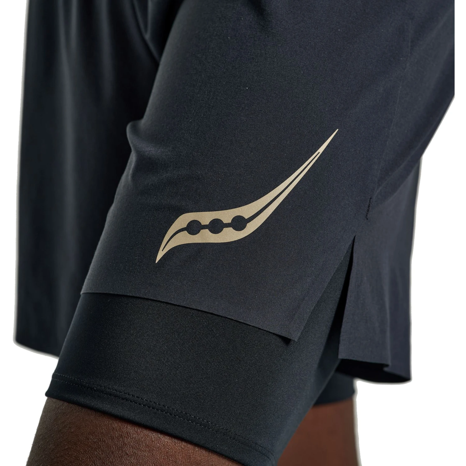 Saucony Pinnacle 5" 2-in-1 Shorts - Black 6 Saucony Pinnacle 5" 2-in-1 Shorts - Black - Image 6