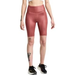 Saucony Pinnacle 8" Tight Shorts Women - Apple Butter