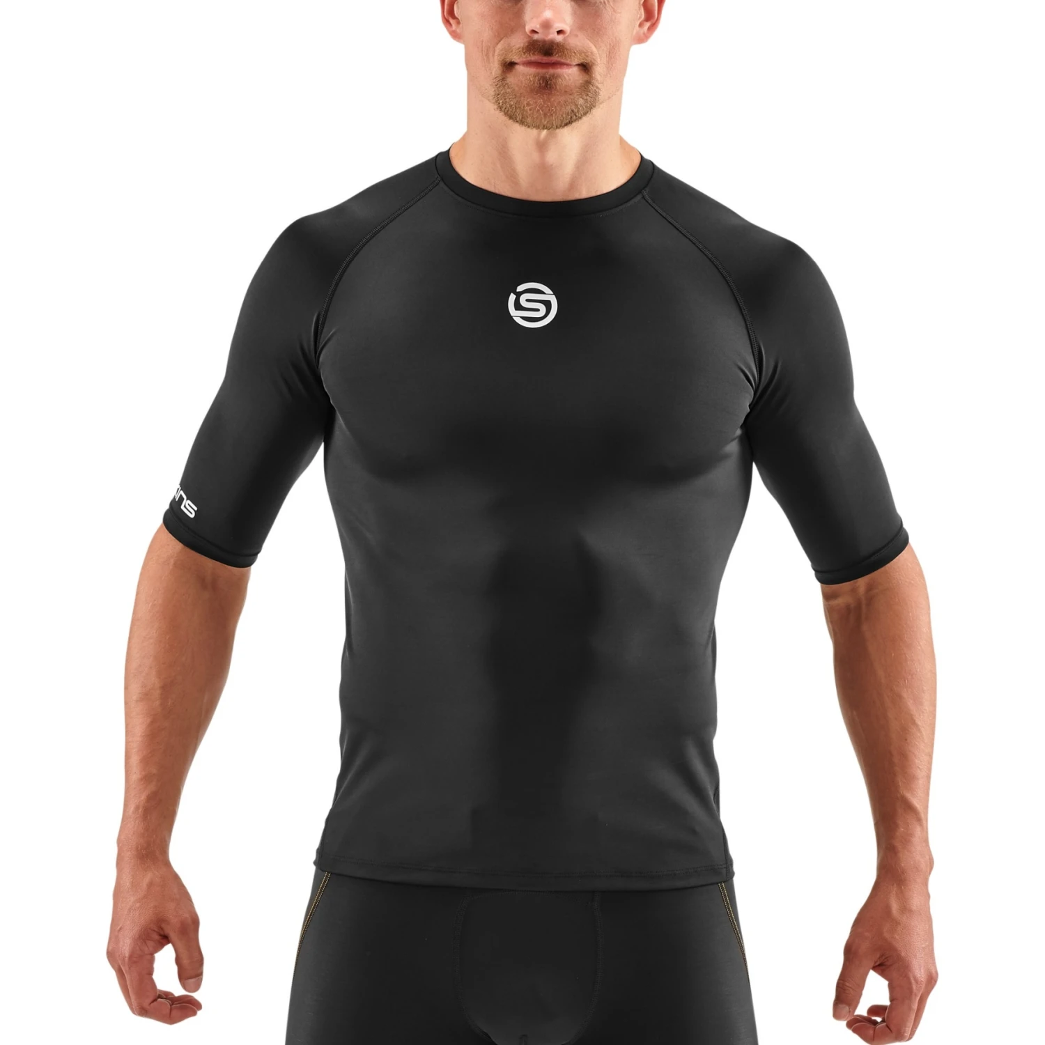 SKINS 1-Series Short Sleeve Top - Black 1 SKINS 1-Series Short Sleeve Top - Black