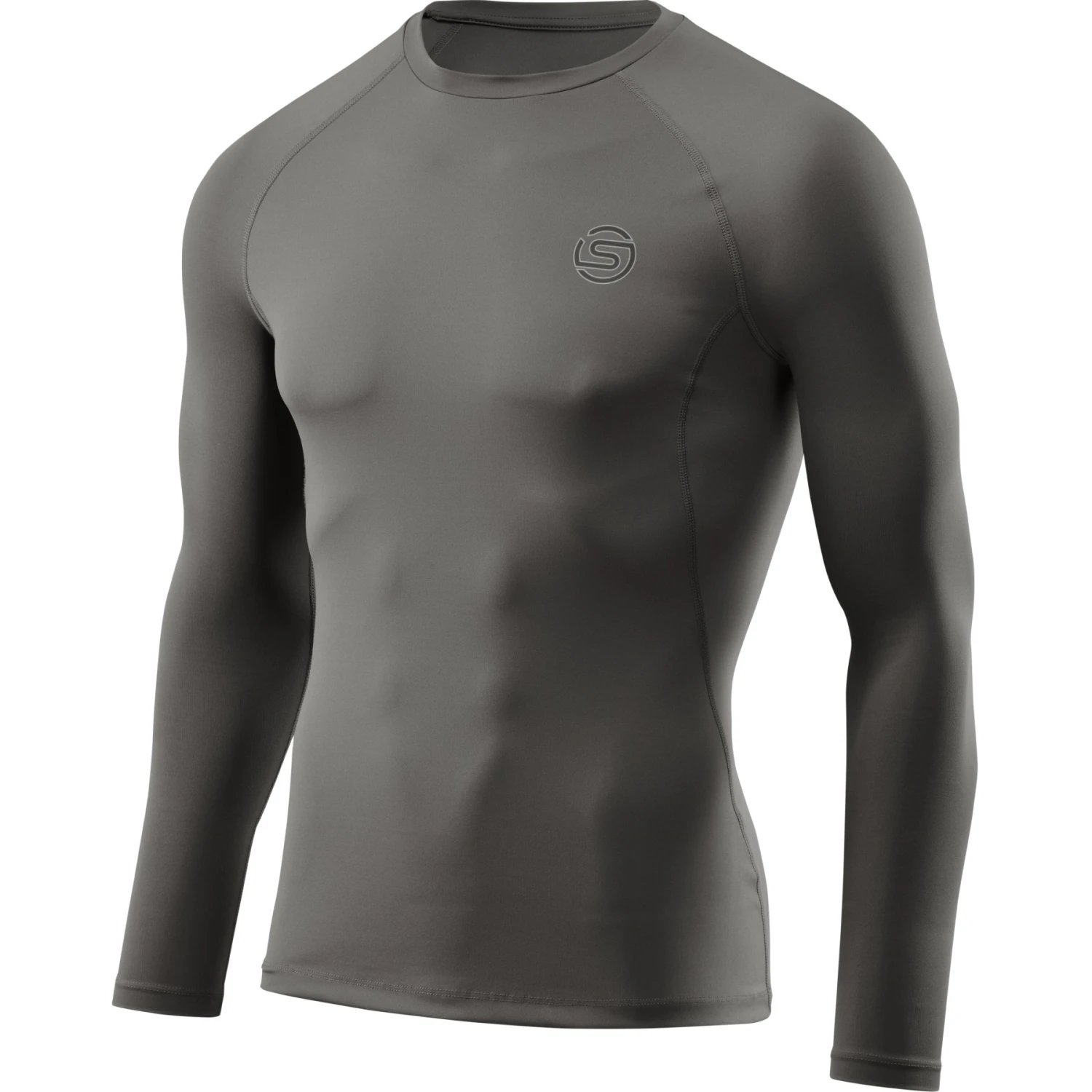SKINS 2-Series Long Sleeve Top - Charcoal 3 SKINS 2-Series Long Sleeve Top - Charcoal - Image 3