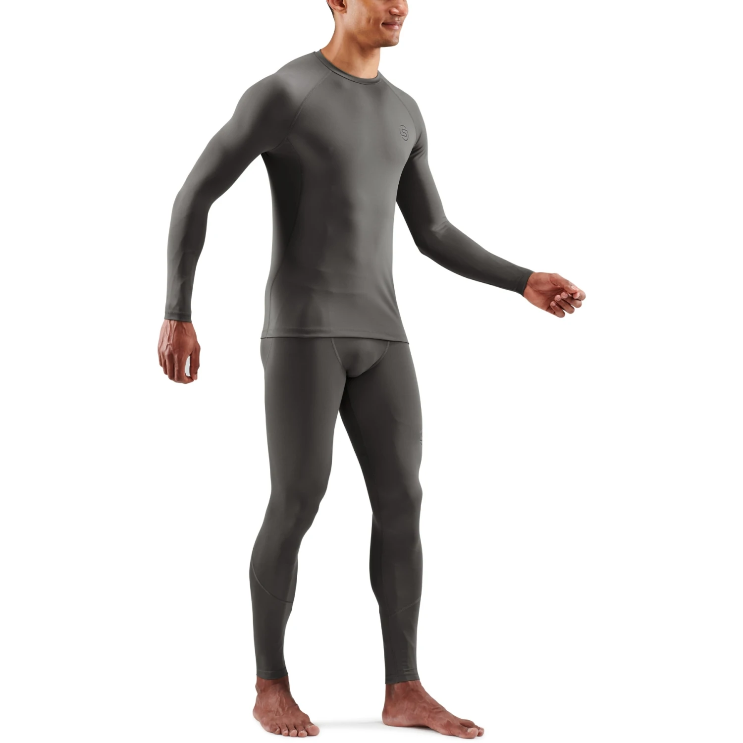 SKINS 2-Series Long Sleeve Top - Charcoal 5 SKINS 2-Series Long Sleeve Top - Charcoal - Image 5