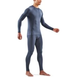 SKINS 2-Series Long Sleeve Top - Navy Blue -RunGear Elite skins 2 series long sleeve top navy blue 2 1495262