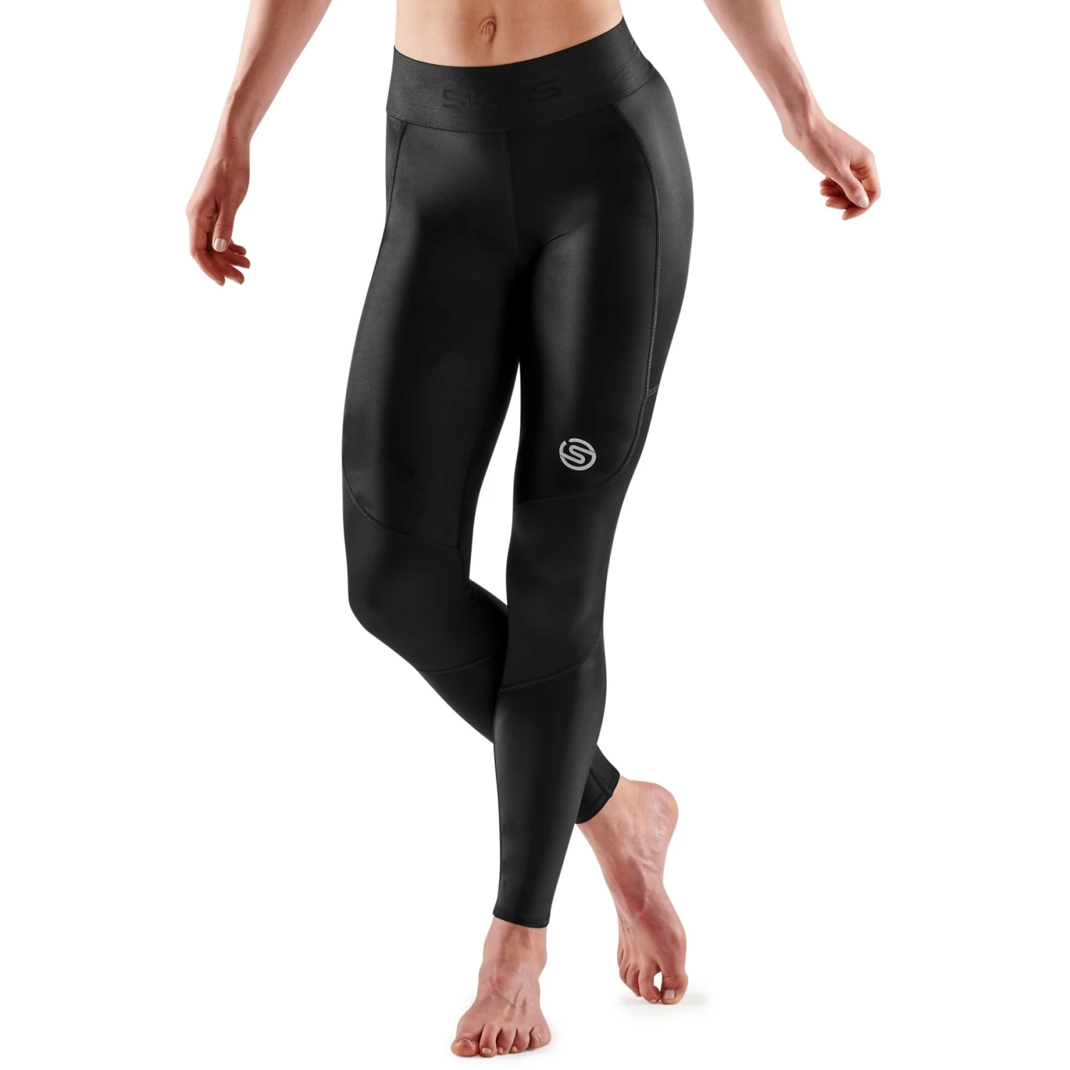 SKINS 3-Series Women's Pocket Long Tight - Black 1 SKINS 3-Series Women's Pocket Long Tight - Black