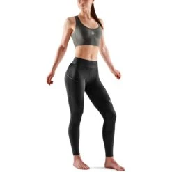SKINS 3-Series Women's Pocket Long Tight - Black 14 SKINS 3-Series Women's Pocket Long Tight - Black -RunGear Elite skins 3 series women pkt long tight 5 1494913