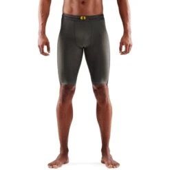 SKINS 5-Series Half Tights - Charcoal