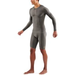 SKINS 5-Series Top Long Sleeve - Charcoal 12 SKINS 5-Series Top Long Sleeve - Charcoal -RunGear Elite skins 5 series top long sleeve charcoal 5 1390854