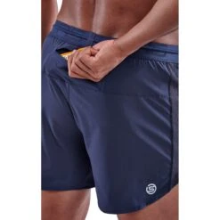 SKINS 3-Series 4" Run Shorts - Navy Blue -RunGear Elite skins activewear men 3 series run shorts navy blue 5 892255