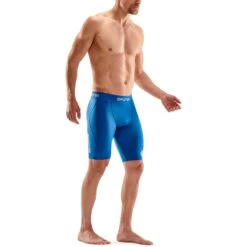SKINS 1-Series Half Tights - Bright Blue -RunGear Elite skins compression 1 series half tights bright blue 5 1131218