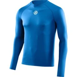 SKINS 1-Series Long Sleeve Top - Bright Blue -RunGear Elite skins compression 1 series long sleeve top bright blue 1 1130854