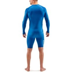 SKINS 1-Series Long Sleeve Top - Bright Blue -RunGear Elite skins compression 1 series long sleeve top bright blue 3 1130856