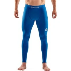 SKINS 1-Series Long Tights - Bright Blue