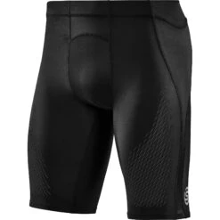 SKINS 3-Series Halftights 400 - Black/Stars -RunGear Elite skins compression 3 series halftights 400 black stars 1 1131314