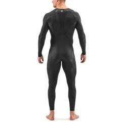 SKINS 3-Series 400 Long Sleeve Top - Black/Stars -RunGear Elite skins compression 3 series long sleeve top 400 black stars 4 1131624