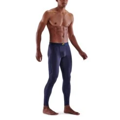 SKINS 3-Series Thermal Long Tights - Navy Blue -RunGear Elite skins compression 3 series men thermal long tights black 4 892789