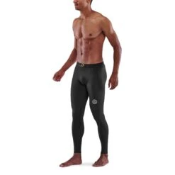 SKINS 3-Series T&R Long Tight - Black -RunGear Elite skins compression 3 series men tr long tights black 3 893308