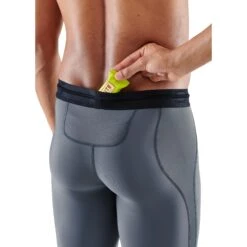 SKINS 3-Series Long Tights - Charcoal -RunGear Elite skins compression 3 series mens long tights charcoal 4 1067373