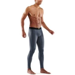 SKINS 3-Series Long Tights - Charcoal -RunGear Elite skins compression 3 series mens long tights charcoal 6 1067375
