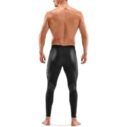 SKINS 3-Series Recovery Long Tights - Black/Graphite -RunGear Elite skins compression 3 series recovery long tights black graphite 3 1131410