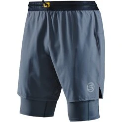 SKINS 3-Series Superpose Fitness Shorts 2 In 1 - Charcoal 10 SKINS 3-Series Superpose Fitness Shorts 2 In 1 - Charcoal -RunGear Elite skins compression 3 series superpose mens shorts charcoal 6 1067424