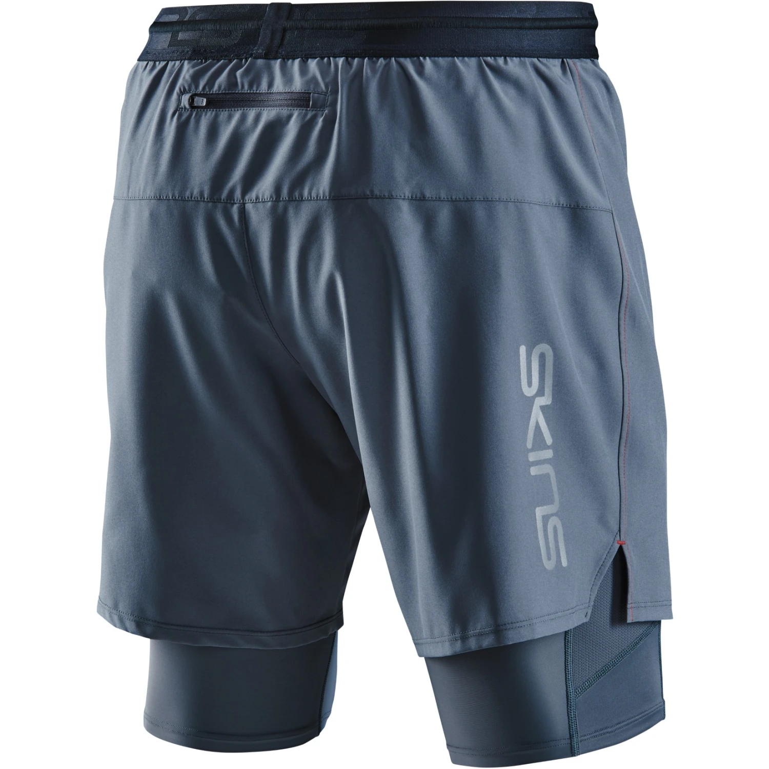 SKINS 3-Series Superpose Fitness Shorts 2 In 1 - Charcoal 4 SKINS 3-Series Superpose Fitness Shorts 2 In 1 - Charcoal - Image 4