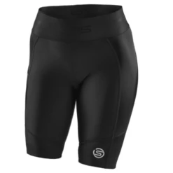 SKINS 3-Series Women's Half Tights - Black -RunGear Elite skins compression 3 series women half tights black 1 893336 909292