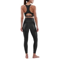 SKINS 3-Series Women's Skyscraper Tights - Black -RunGear Elite skins compression 3 series women skyscraper long tights black 5 893452