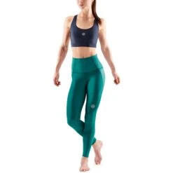 SKINS Compression 3-Series Women's Skyscraper Tights - Lt Teal -RunGear Elite skins compression 3 series women skyscraper tights lt teal 5 1232304