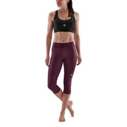 SKINS Compression 3-Series Thermal 3/4 Tights Women - Burgundy 8 SKINS Compression 3-Series Thermal 3/4 Tights Women - Burgundy -RunGear Elite skins compression 3 series women thermal 3 4 tights burgundy 2 892945