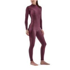 SKINS Compression 3-Series Thermal Longsleeve Shirt Women - Burgundy 10 SKINS Compression 3-Series Thermal Longsleeve Shirt Women - Burgundy -RunGear Elite skins compression 3 series women thermal long sleeve top burgundy 4 892898