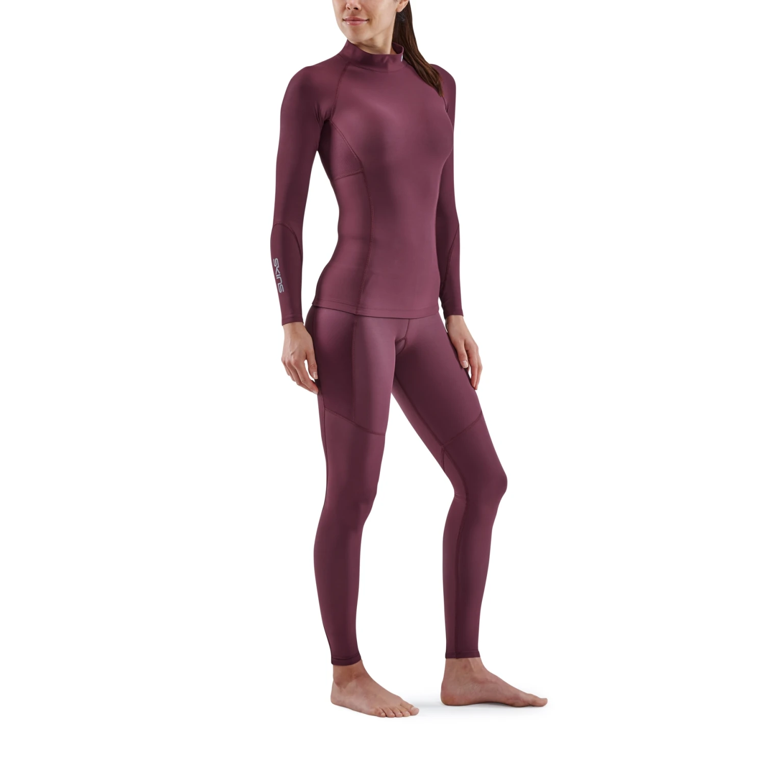 SKINS Compression 3-Series Thermal Longsleeve Shirt Women - Burgundy 5 SKINS Compression 3-Series Thermal Longsleeve Shirt Women - Burgundy - Image 5