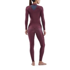 SKINS Compression 3-Series Thermal Longsleeve Shirt Women - Burgundy 11 SKINS Compression 3-Series Thermal Longsleeve Shirt Women - Burgundy -RunGear Elite skins compression 3 series women thermal long sleeve top burgundy 5 892899