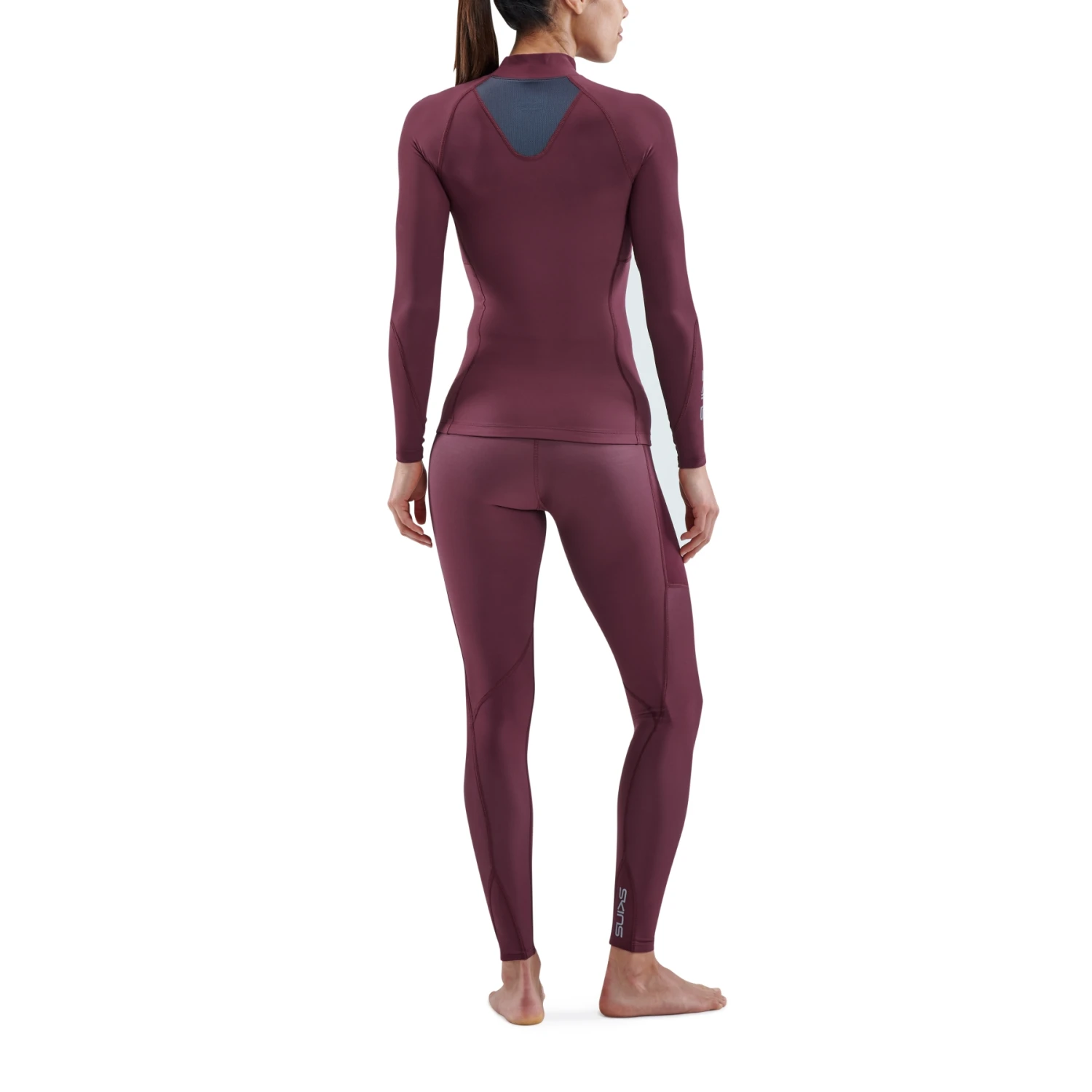 SKINS Compression 3-Series Thermal Longsleeve Shirt Women - Burgundy 6 SKINS Compression 3-Series Thermal Longsleeve Shirt Women - Burgundy - Image 6