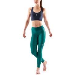 SKINS Compression 3-Series Women's Thermal Long Tights - Lt Teal -RunGear Elite skins compression 3 series women thermal long tights lt teal 5 1232154