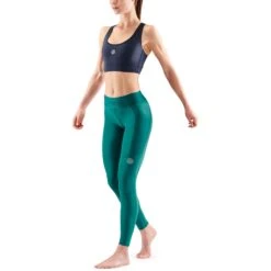 SKINS Compression 3-Series Women's Thermal Long Tights - Lt Teal -RunGear Elite skins compression 3 series women thermal long tights lt teal 6 1232155