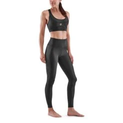 SKINS 3-Series Women's T&R Long Tights - Black -RunGear Elite skins compression 3 series women tr long tights black 4 893603