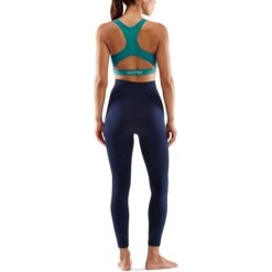 SKINS Compression Women's 3-Series Seamless Long Tights - Navy Blue -RunGear Elite skins compression 3 series womens seamless long tights navy blue 5 1068049