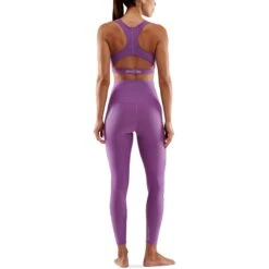 SKINS Compression 3-Series Skyscraper Long Tights Women - Amethyst -RunGear Elite skins compression 3 series womens skyscraper long tights amethyst 3 1068077