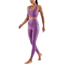 SKINS Compression 3-Series Skyscraper Long Tights Women - Amethyst -RunGear Elite skins compression 3 series womens skyscraper long tights amethyst 5 1068079