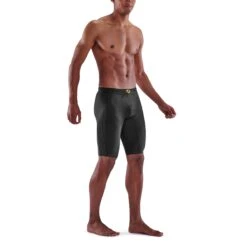 SKINS 5-Series Half Tights - Black -RunGear Elite skins compression 5 series men half tights black 4 893756