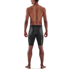 SKINS 5-Series Half Tights - Black -RunGear Elite skins compression 5 series men half tights black 5 893757