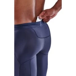 SKINS 5-Series Long Tights - Navy Blue -RunGear Elite skins compression 5 series men long tights navy blue 4 893668