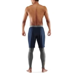 SKINS Compression 5-Series T&R Long Tights - Battleship -RunGear Elite skins compression 5 series mens tur long tights battleship 7 1068312