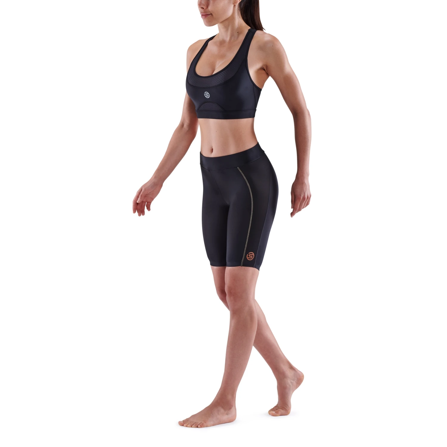 SKINS 5-Series Women's Half Tights - Black 4 SKINS 5-Series Women's Half Tights - Black - Image 4