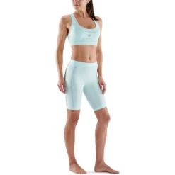 SKINS Compression 5-Series Half Tights Women - Opal -RunGear Elite skins compression 5 series women half tights opal 5 941892