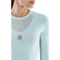 SKINS Compression 5-Series Longsleeve Shirt Women - Opal 10 SKINS Compression 5-Series Longsleeve Shirt Women - Opal -RunGear Elite skins compression 5 series women long sleeve top opal 3 941921