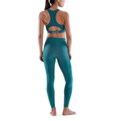 SKINS Compression 5-Series 7/8 Long Tights Women - Teal -RunGear Elite skins compression 5 series women long tights teal 5 894009