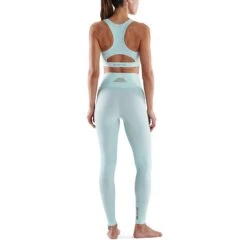 SKINS Compression 5-Series Skyscraper Long Tights Women - Opal -RunGear Elite skins compression 5 series women skyscraper long tights opal 2 941864