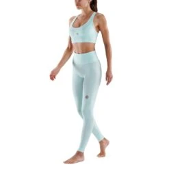 SKINS Compression 5-Series Skyscraper Long Tights Women - Opal -RunGear Elite skins compression 5 series women skyscraper long tights opal 4 941866