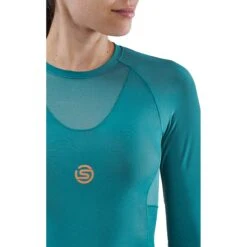 SKINS Compression 5-Series Longsleeve Shirt Women - Teal 12 SKINS Compression 5-Series Longsleeve Shirt Women - Teal -RunGear Elite skins compression 5 series women top long sleeve teal 5 894147